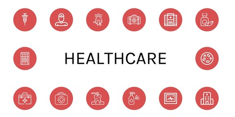 Set of healthcare icons