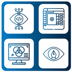 Set of spectrum icons