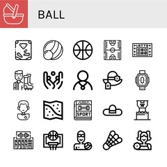 ball icon set