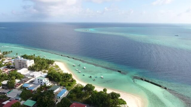 Small local island in the Maldives