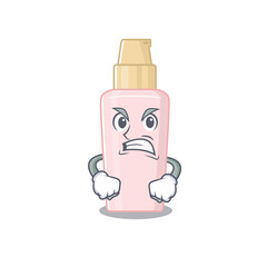 A cartoon picture of foundation showing an angry face