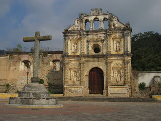 Fototapeta na wymiar Ermita de Santa Isabel de Hungría - ANTIGUA GUATEMALA - GUATEMALA