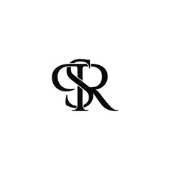 prs letter original monogram logo design