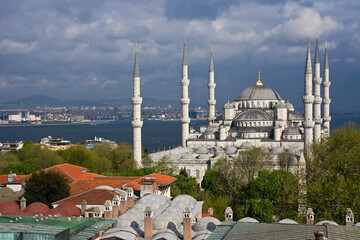 Obraz premium Sultanahmet Camii (Blue Mosque), Istanbul, Turkey