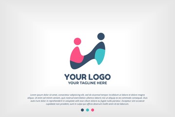 Youth People Logo Template