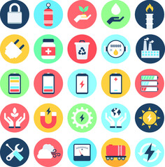 
Energy and Power Colored Vector Icons 5
