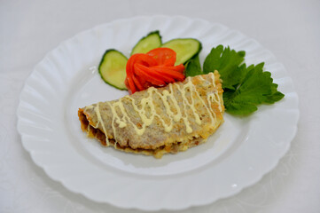 food, meal, plate, cheese, sandwich, dinner, breakfast, fried, lunch, tomato, bread, salad, meat, white, dish, pancake, snack, vegetable, grilled, toast, delicious, potato, fresh, baked, cuisine