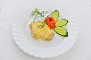 food, meal, dinner, fish, plate, meat, dish, fried, chicken, salad, lunch, cuisine, gourmet, vegetables, healthy, vegetable, potato, sauce, white, cooked, seafood, potatoes, fillet, delicious, eat