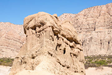 Rock formations and natural Landscape in the Catamarca province, Argentina