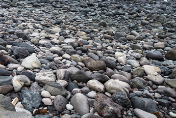 pebbles on the beach.