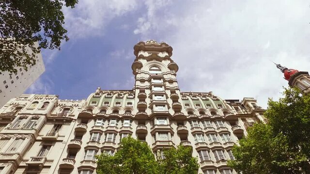 Palacio Barolo Building, Landmark of Buenos Aires Argentina On Sunny Day