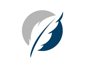 Circle with feather law firm