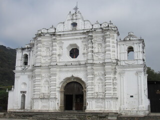 Fototapeta na wymiar Templo Nuestra Señora de Santa Ana - ANTIGUA GUATEMALA - GUATEMALA