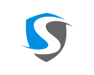 Safety shield with S letter initial