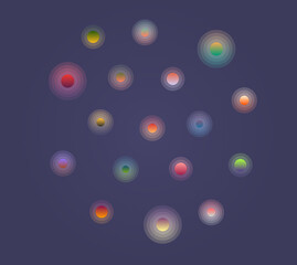 Shining Circles in Many Colours
