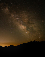 Milky way over Longs Peak
