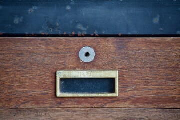 Drawer wood close-up for background 