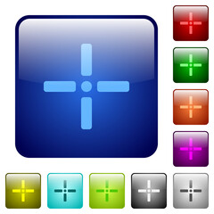 Fototapeta premium Precise cursor color square buttons