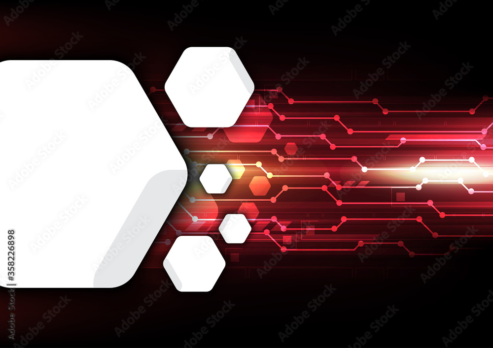 Wall mural digital computer future technology background