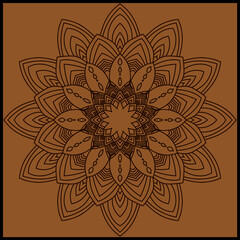 Abstract Floral Mandala Pattern