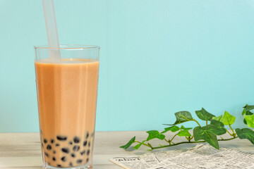 Tapioca drink. Brown.　タピオカドリンク ブラウン