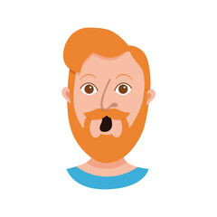 Male emoji cartoon character.