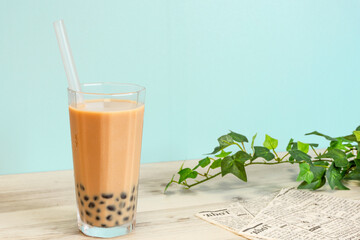 Tapioca drink. Brown.　タピオカドリンク ブラウン