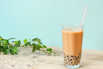 Tapioca drink. Brown.　タピオカドリンク ブラウン