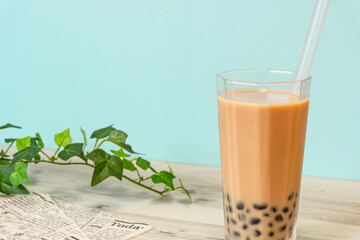 Tapioca drink. Brown.　タピオカドリンク ブラウン