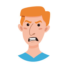 Male emoji cartoon character.