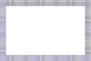 Vintage frame vector. Scottish border pattern retro style. Tartan plaid ornament.