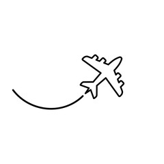 plane - transportation icon vector design template