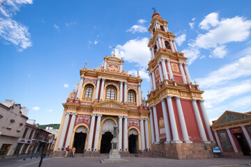 Fototapeta na wymiar The Church of Saint Francis, Salta. Salta, Argentina - Novembre, 2019