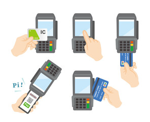 Illustration of terminal that can make multiple payments