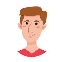 Male emoji cartoon character.