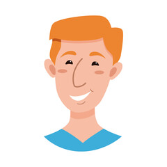 Male emoji cartoon character.