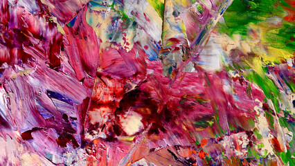 Colorful abstract background wallpaper. Modern motif visual art.  Mixtures of oil paint. Trendy...