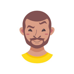 American African men facial expression