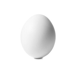 Fresh chicken egg on white background