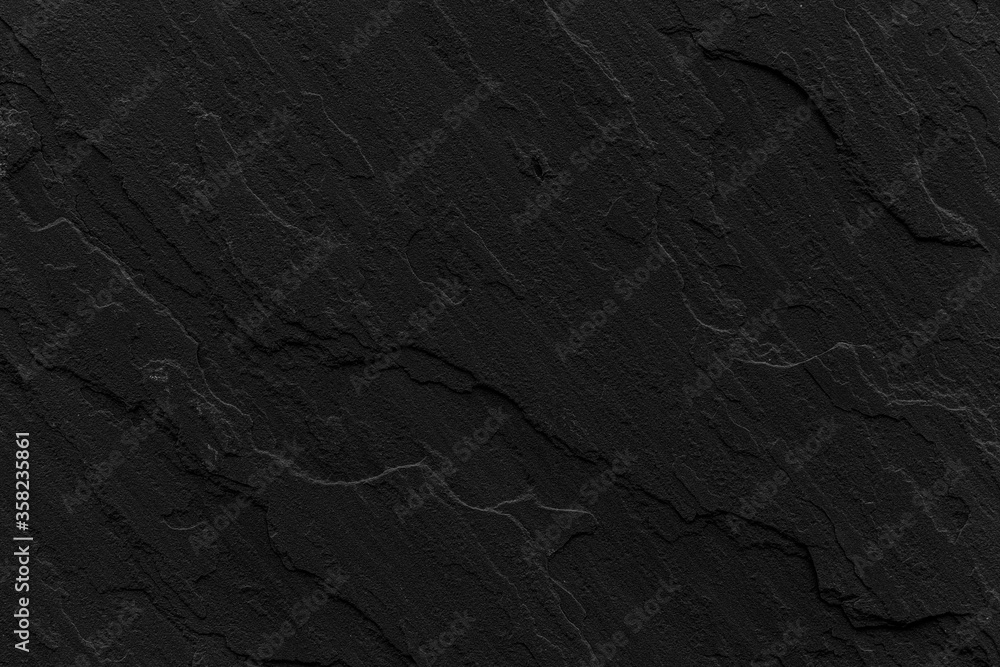 Wall mural dark grey black slate texture in natural pattern with high resolution for background and design art 