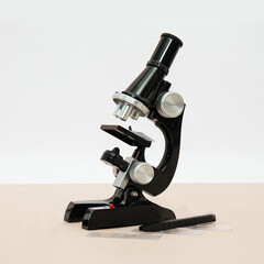 Microscope Isolated on Table