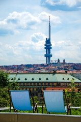 Beautiful view on Zizkov TV tower
