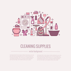 Household cleaning supplies