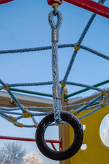 Playground atraction in frost