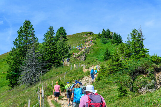 Wanderer-Ansturm auf den Hochgrat-Gipfel im Westallg&auml;u