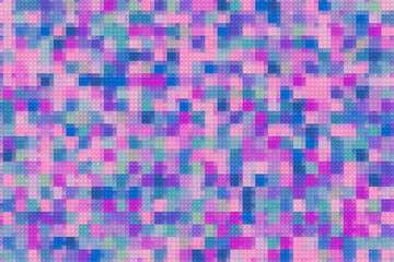 Colorful pattern with different shapes objects. Texture background for textile, print, paper, fabric background, wallpaper