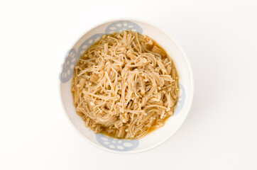 エノキの出汁醤油煮（なめたけ）