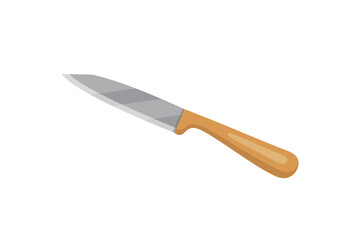 Vector knive for butcher shop. Kitchen knive Utensil for cooking.