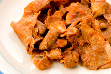 豚ロース肉のトマトケチャップ炒め