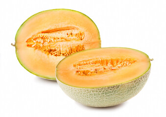 melon isolated on white background